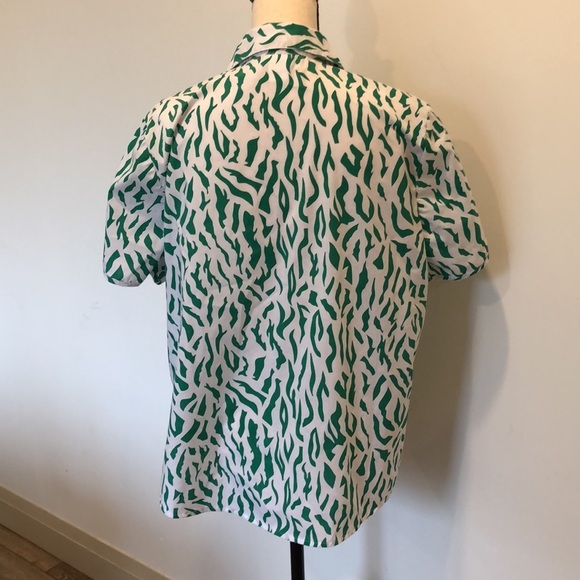 VTG American sweetheart too green and white print size L - Picture 6 of 10